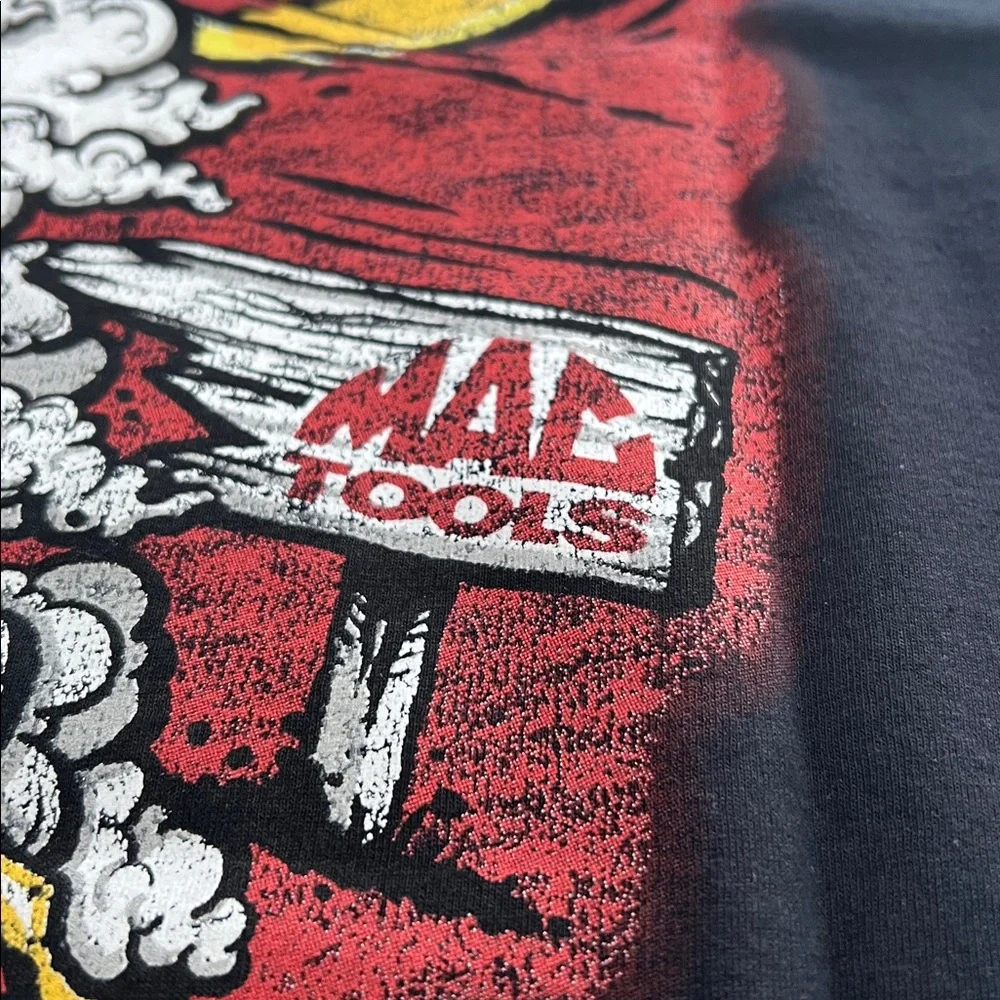 MAC TOOLS Black Graphic T-Shirt , GOOD CONDITION - Picture 3 of 8